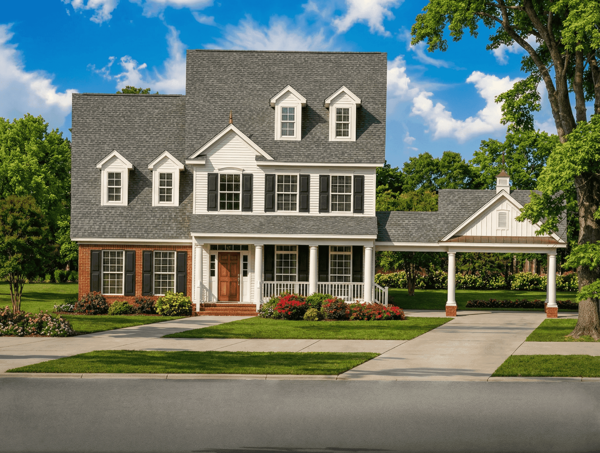 Colonial home (ThePlanCollection: Plan #153-1930)