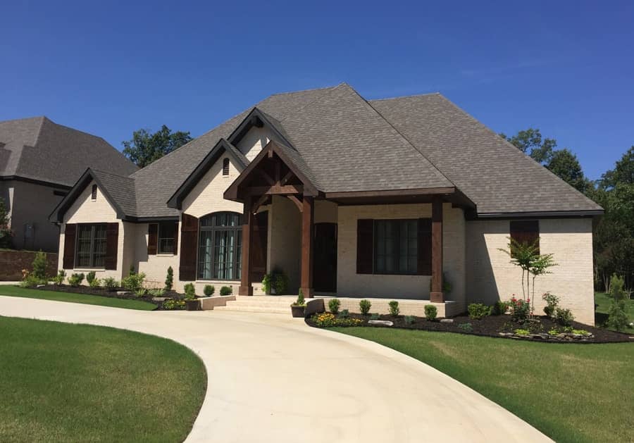 Rustic European style home (ThePlanCollection: Plan #153-2019)