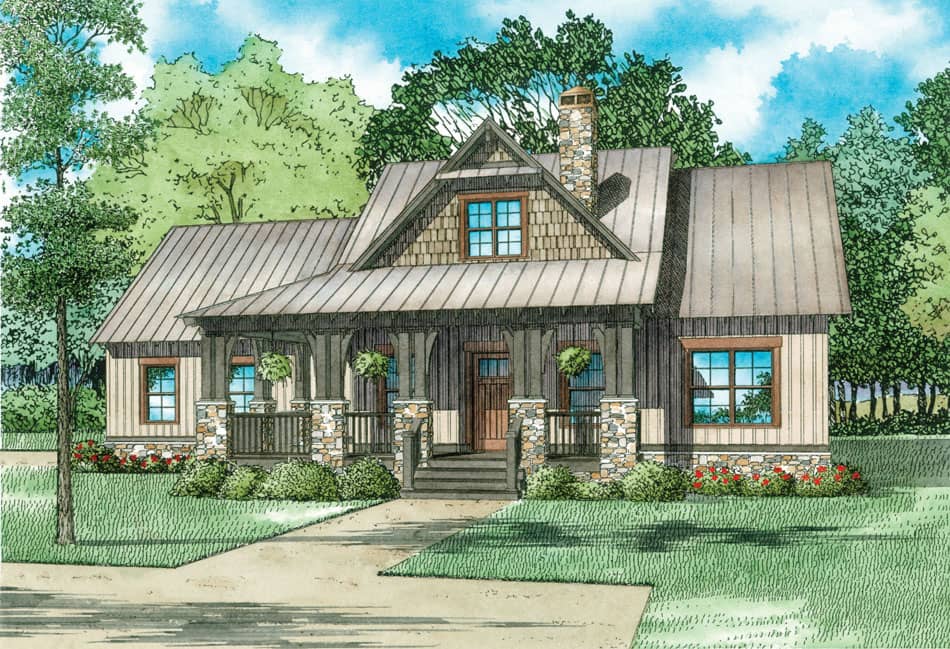 Craftsman home (ThePlanCollection: Plan #153-2039)