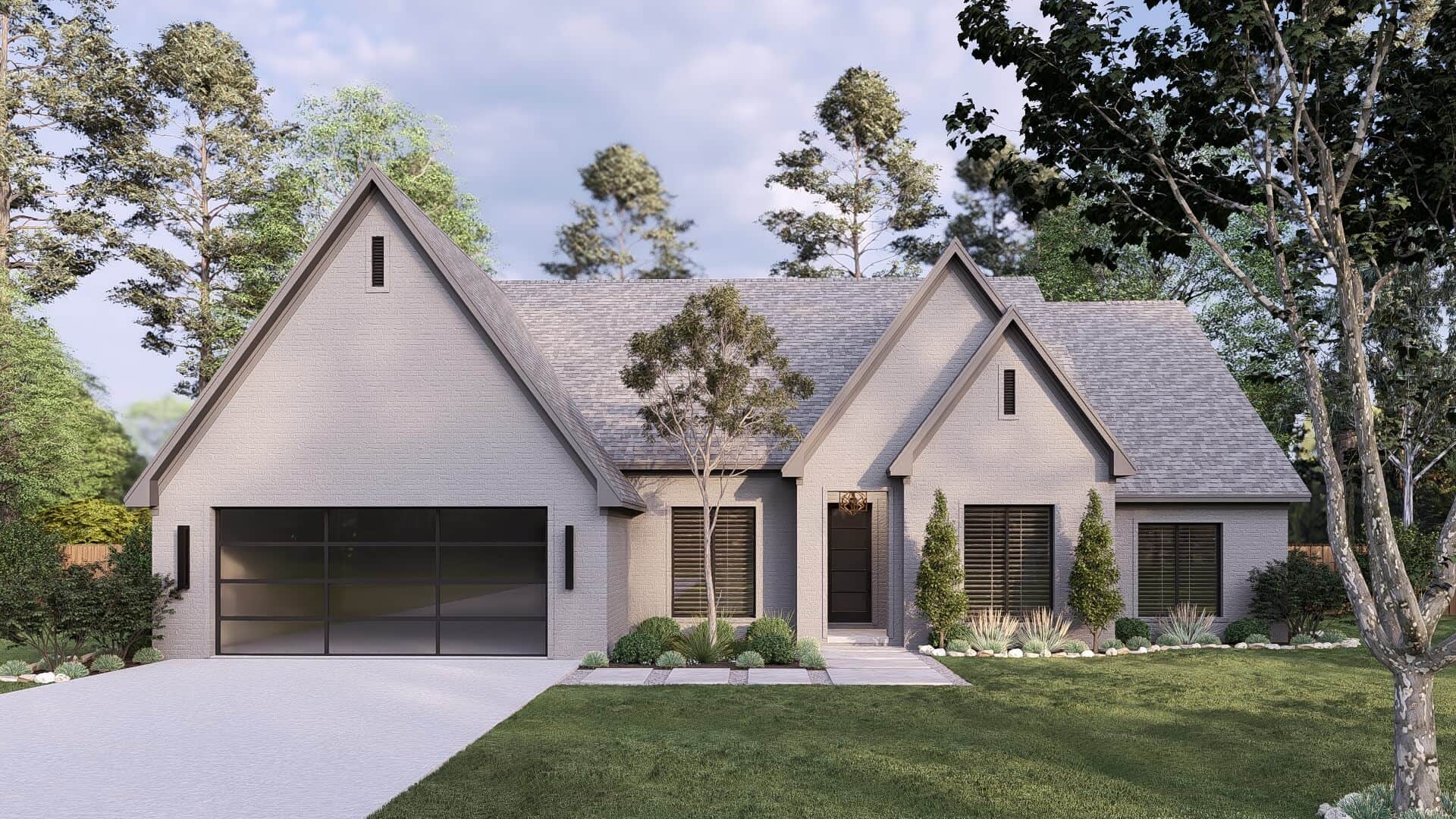 European Country home (ThePlanCollection: Plan #153-2101)