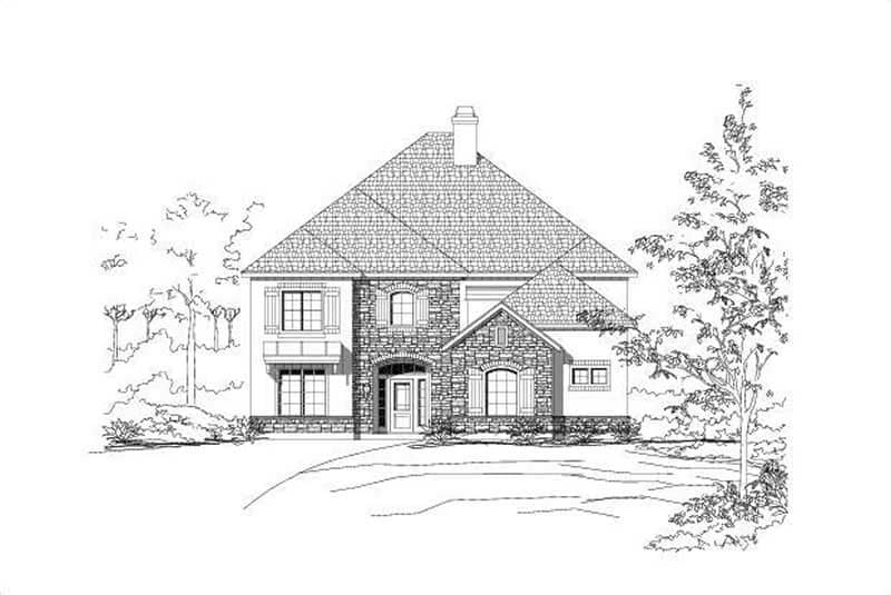 Country home (ThePlanCollection: Plan #156-1484)