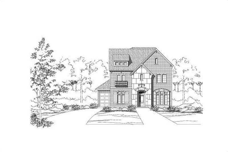 Country home (ThePlanCollection: Plan #156-1501)