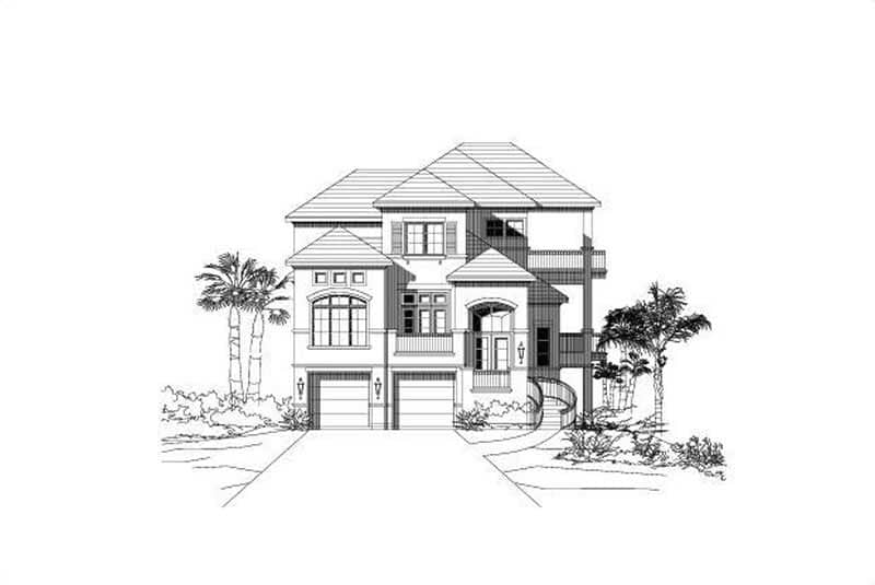 Coastal home (ThePlanCollection: Plan #156-1525)