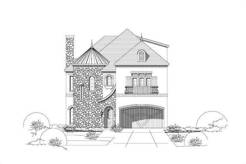 Tuscan home (ThePlanCollection: Plan #156-1538)