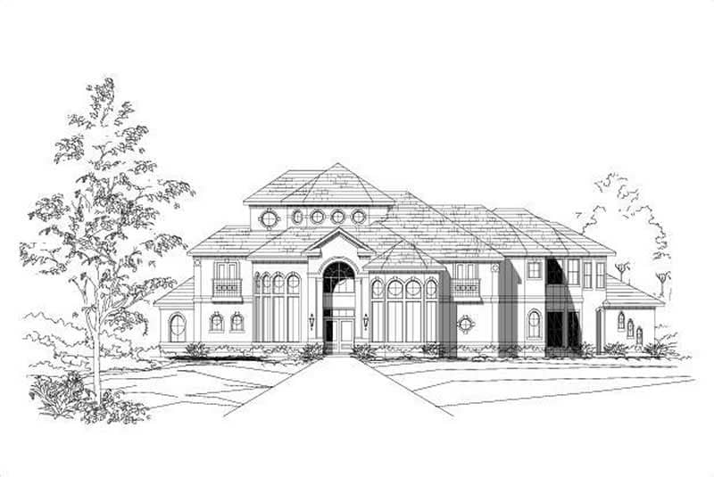 Mediterranean home (ThePlanCollection: Plan #156-1552)