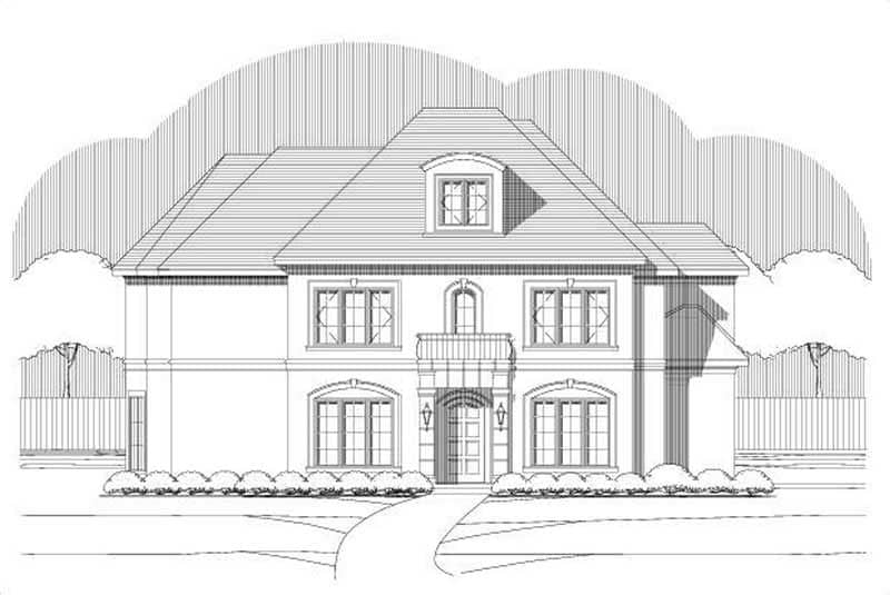 Mediterranean home (ThePlanCollection: Plan #156-1651)