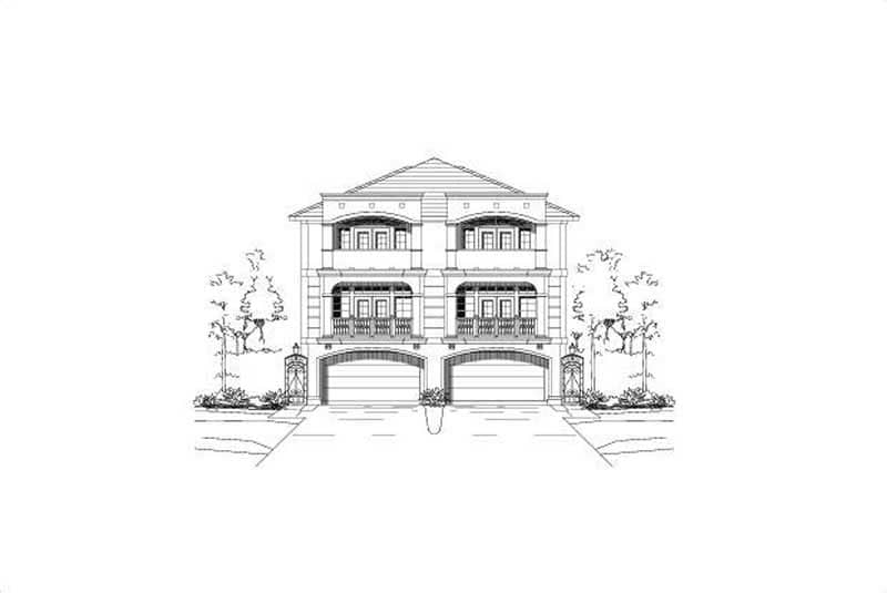 Multi-Level home (ThePlanCollection: Plan #156-1674)