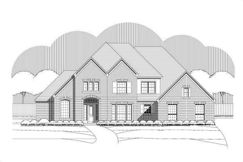 Luxury home (ThePlanCollection: Plan #156-1736)