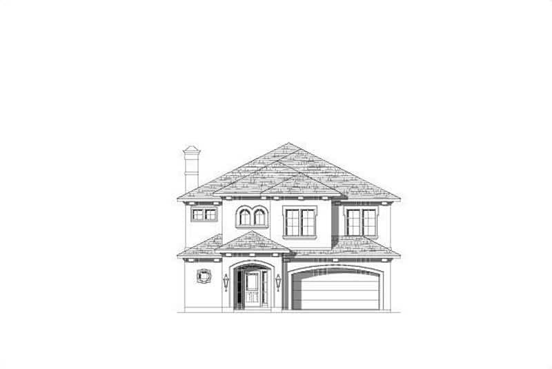 Mediterranean home (ThePlanCollection: Plan #156-2144)