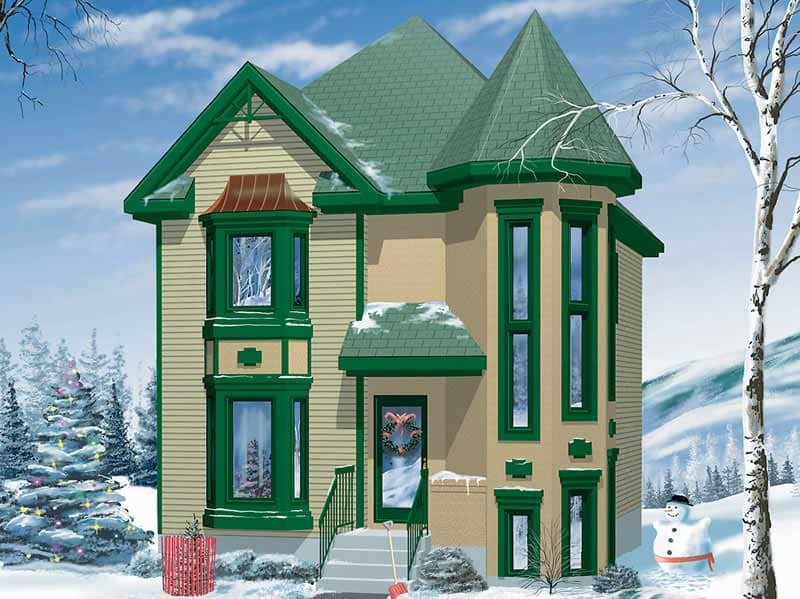 Small House Plans home (ThePlanCollection: Plan #157-1062)