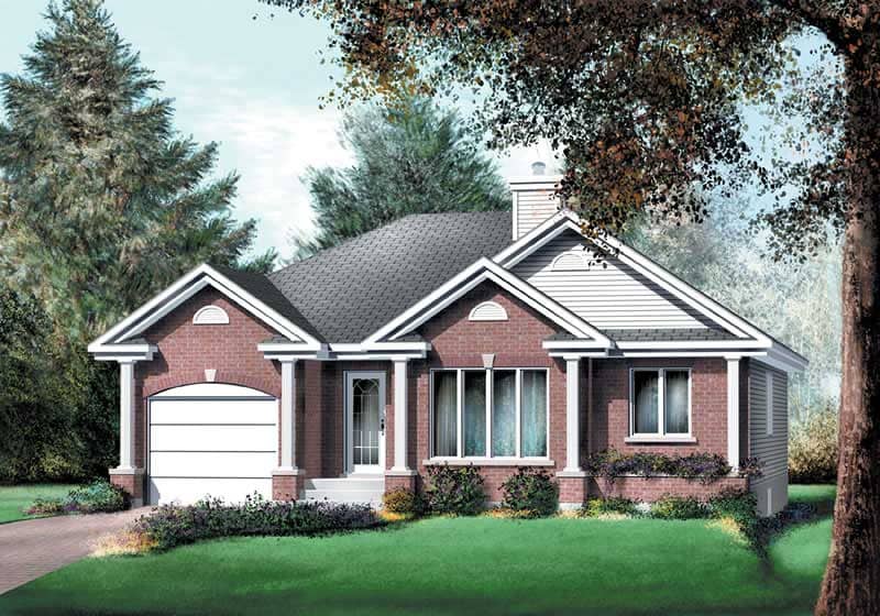 Craftsman home (ThePlanCollection: Plan #157-1066)