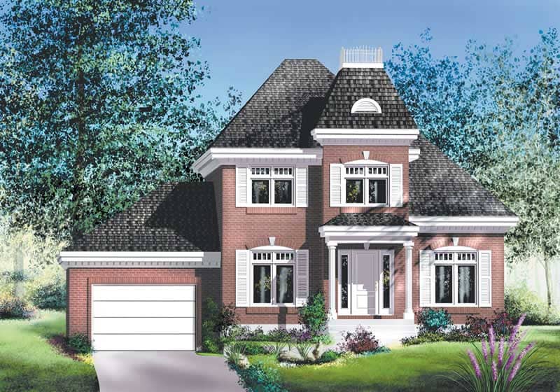 European home (ThePlanCollection: Plan #157-1120)