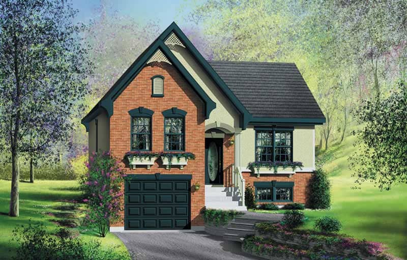 Bungalow home (ThePlanCollection: Plan #157-1143)