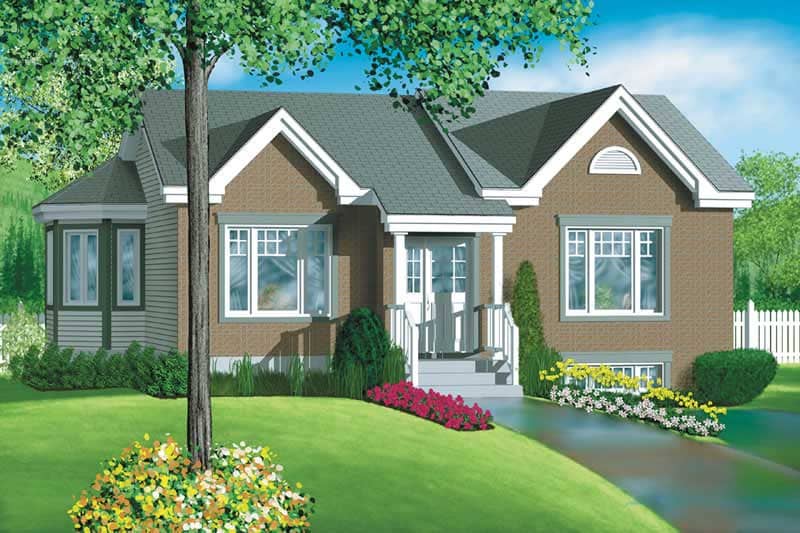 Small, Traditional, Ranch House Plans - Home Design PI-09577 # 12638