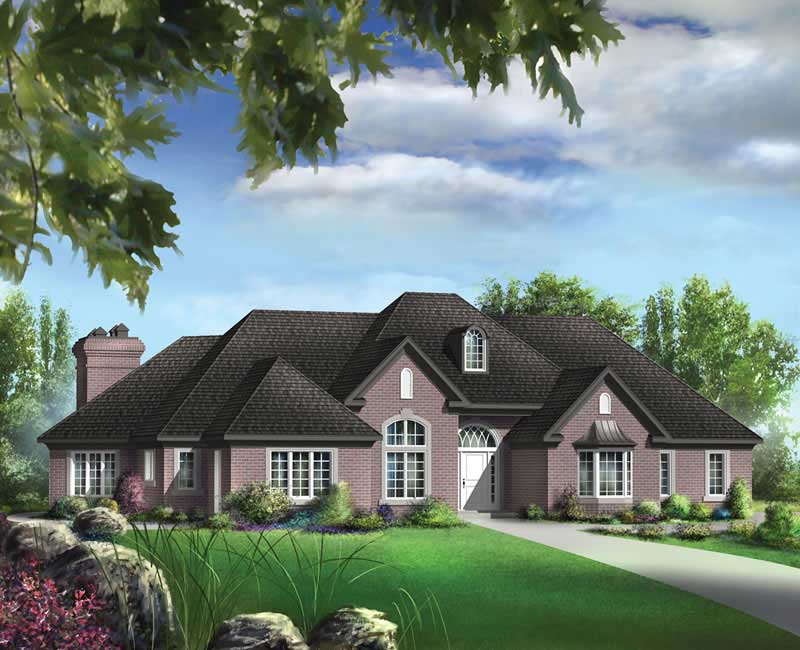 Ranch home (ThePlanCollection: Plan #157-1393)