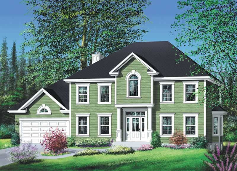 Multi-Level home (ThePlanCollection: Plan #157-1412)