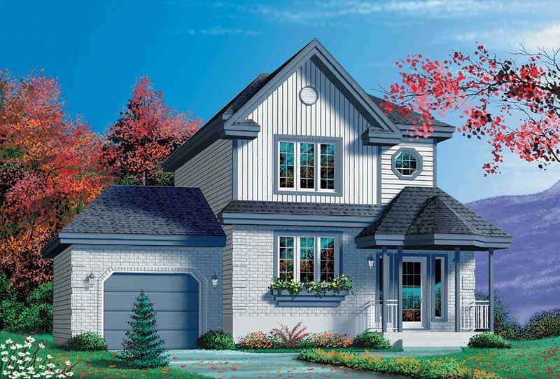 Craftsman home (ThePlanCollection: Plan #157-1472)