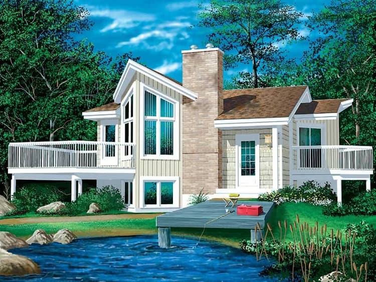 Country House Plan - 1 Bedrms, 1.0 Batj - 772 Sq Ft - Plan #157-1482