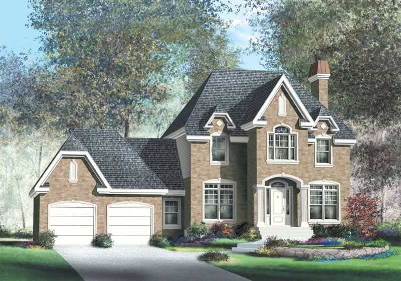 Multi-Level home (ThePlanCollection: Plan #157-1489)