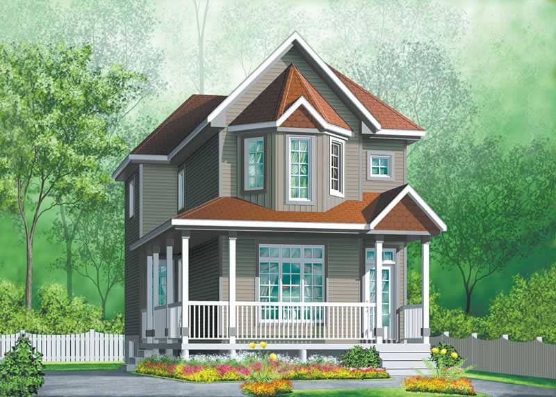 Country home (ThePlanCollection: Plan #157-1535)