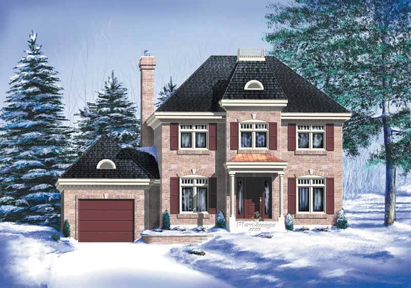 Multi-Level home (ThePlanCollection: Plan #157-1596)