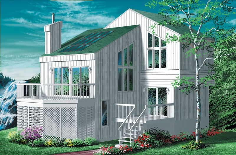 Contemporary home (ThePlanCollection: Plan #157-1609)