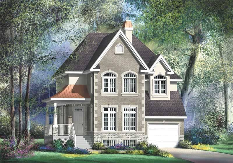 Multi-Level home (ThePlanCollection: Plan #157-1633)