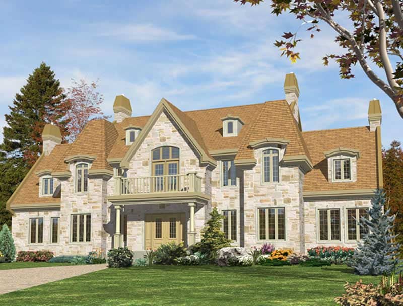 Color Rendering of this house plan