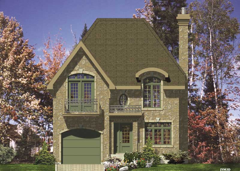 Color Rendering of this house plan