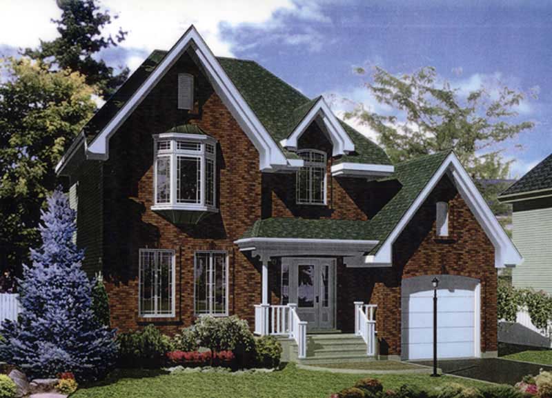 Color Rendering of this house plan