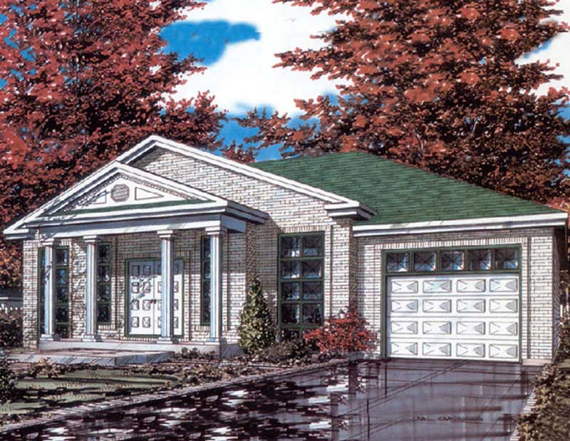 Color Rendering of this house plan