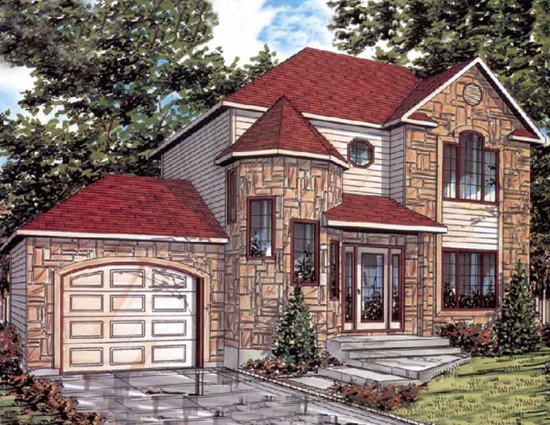 Color Rendering of this house plan