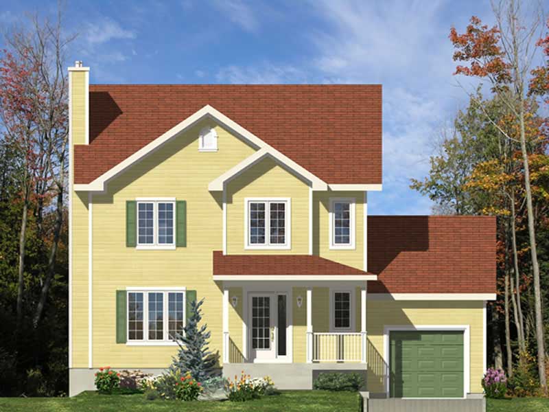 Color Rendering of this house plan