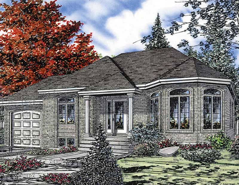 Color Rendering of this house plan