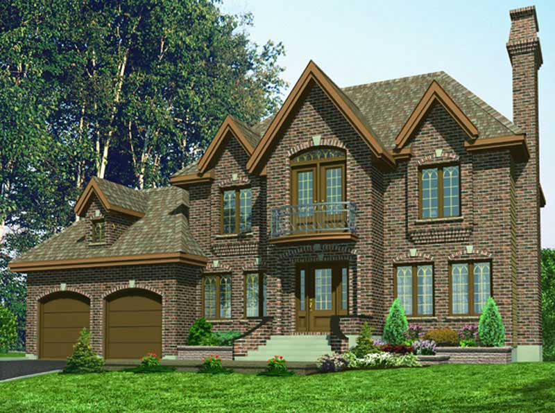 Color Rendering of this house plan