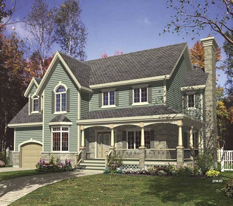 Color Rendering of this house plan