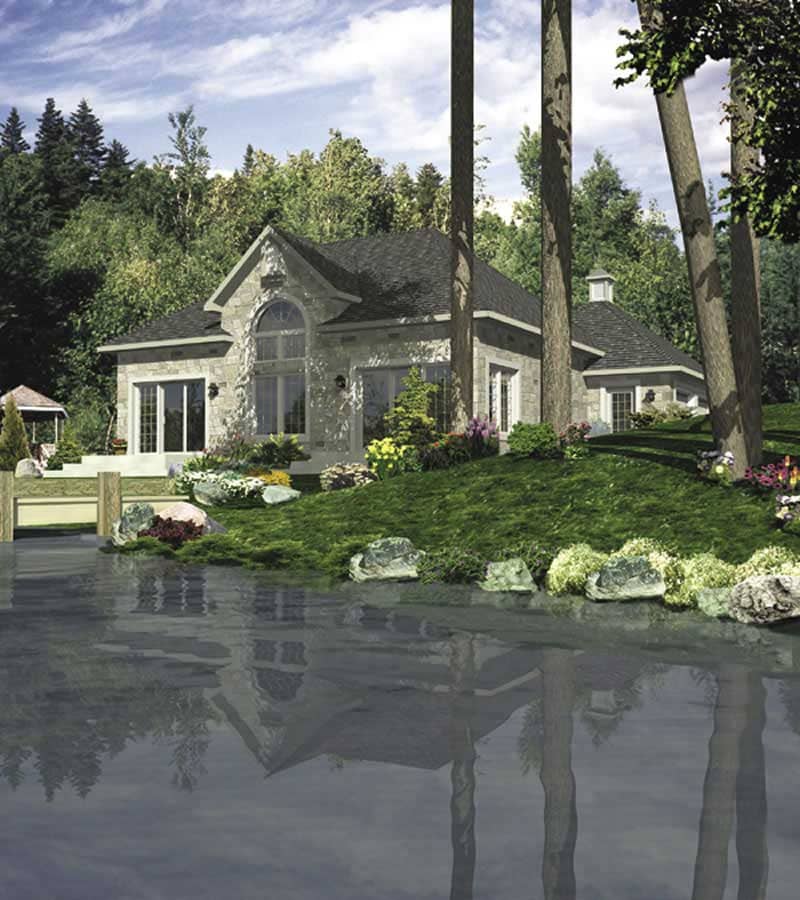 Color Rendering of this house plan