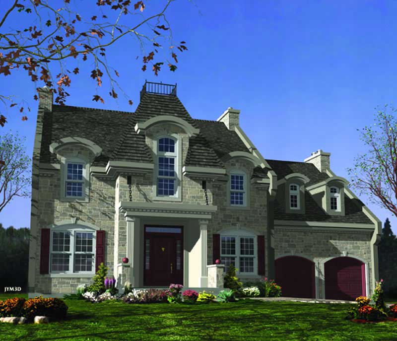 Color Rendering of this house plan