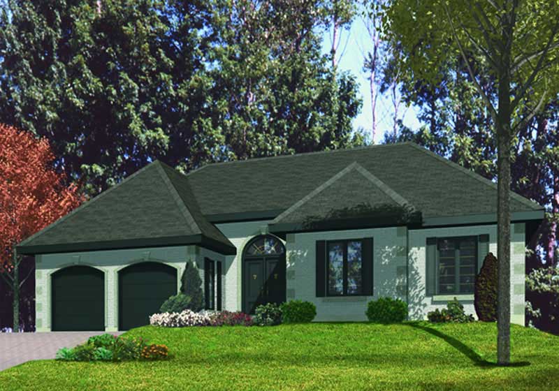 Color Rendering of this house plan
