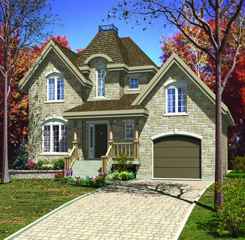Color Rendering of this house plan