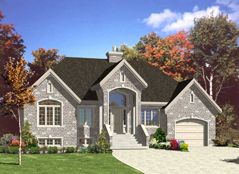 Color Rendering of this house plan