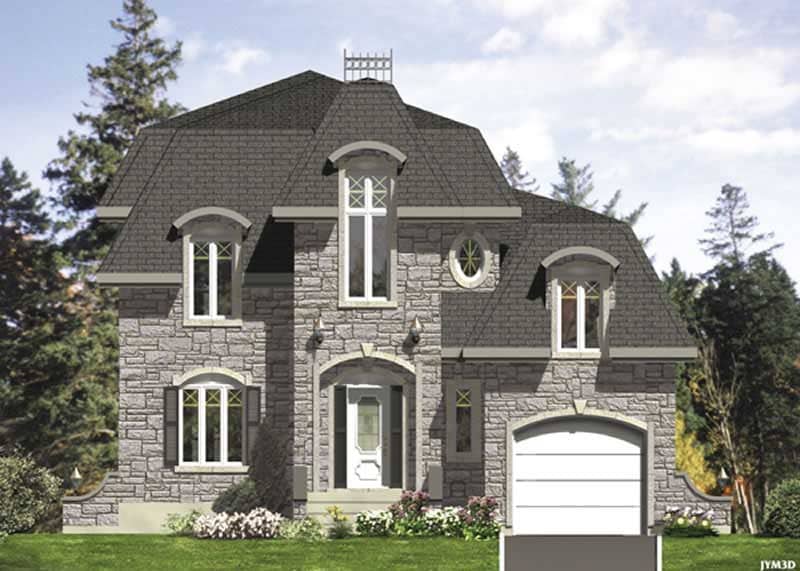 Color Rendering of this house plan