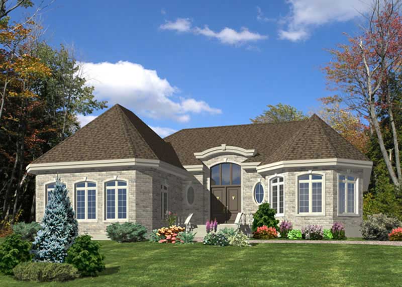 Color Rendering of this house plan