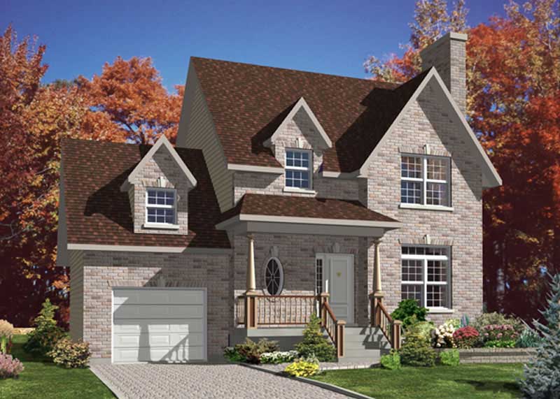 Color Rendering of this house plan