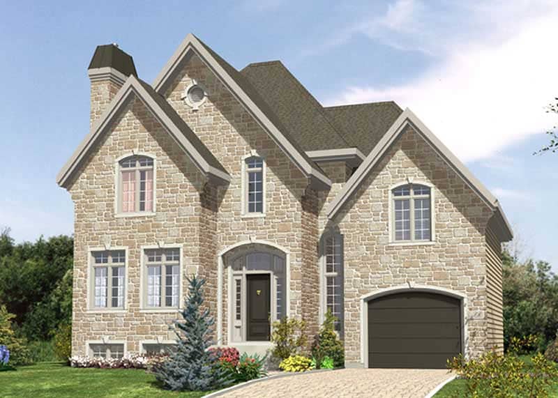 Color Rendering of this house plan