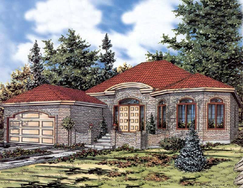 Color Rendering of this house plan