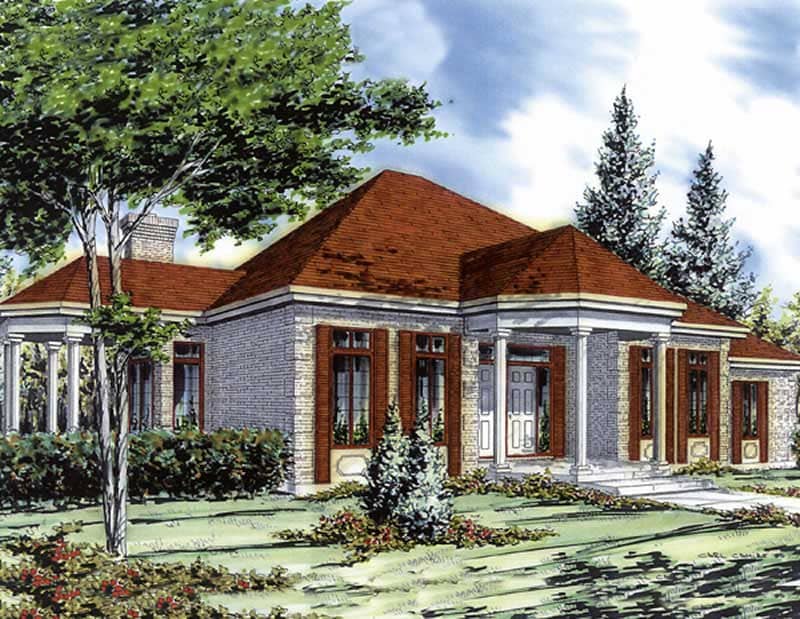 Color Rendering of this house plan