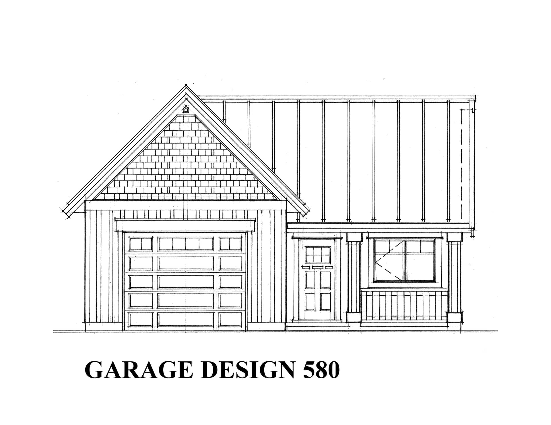 Front elevation of Garage home (ThePlanCollection: House Plan #160-1019)