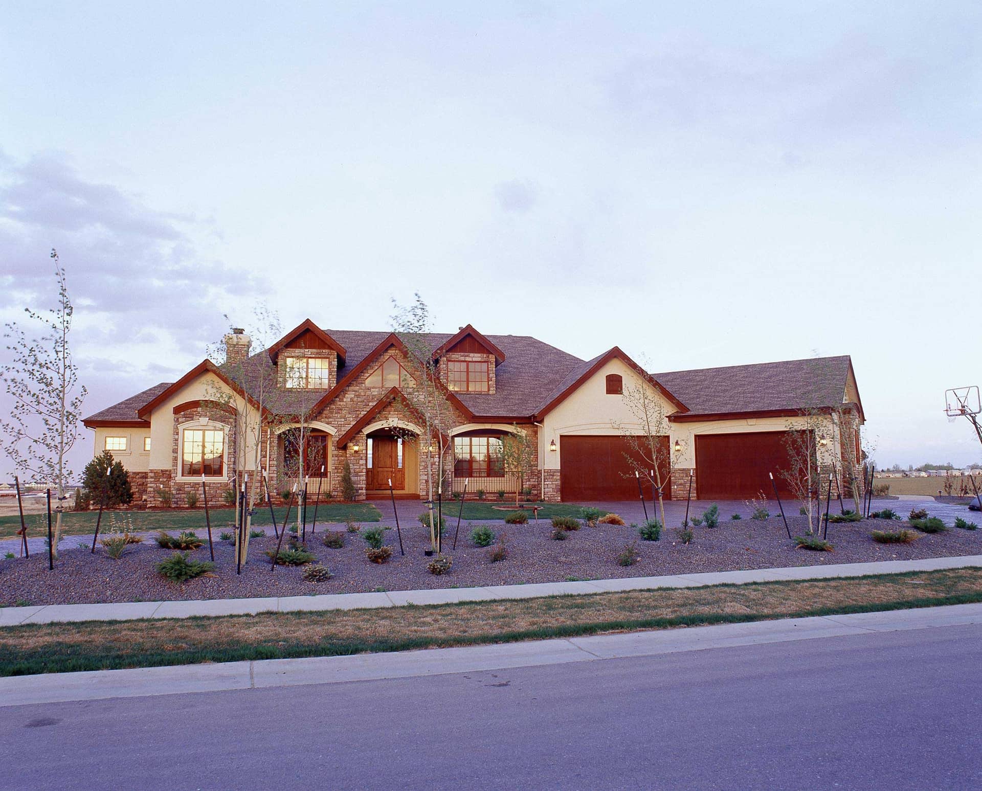 French Country style home (ThePlanCollection: Plan #161-1039)