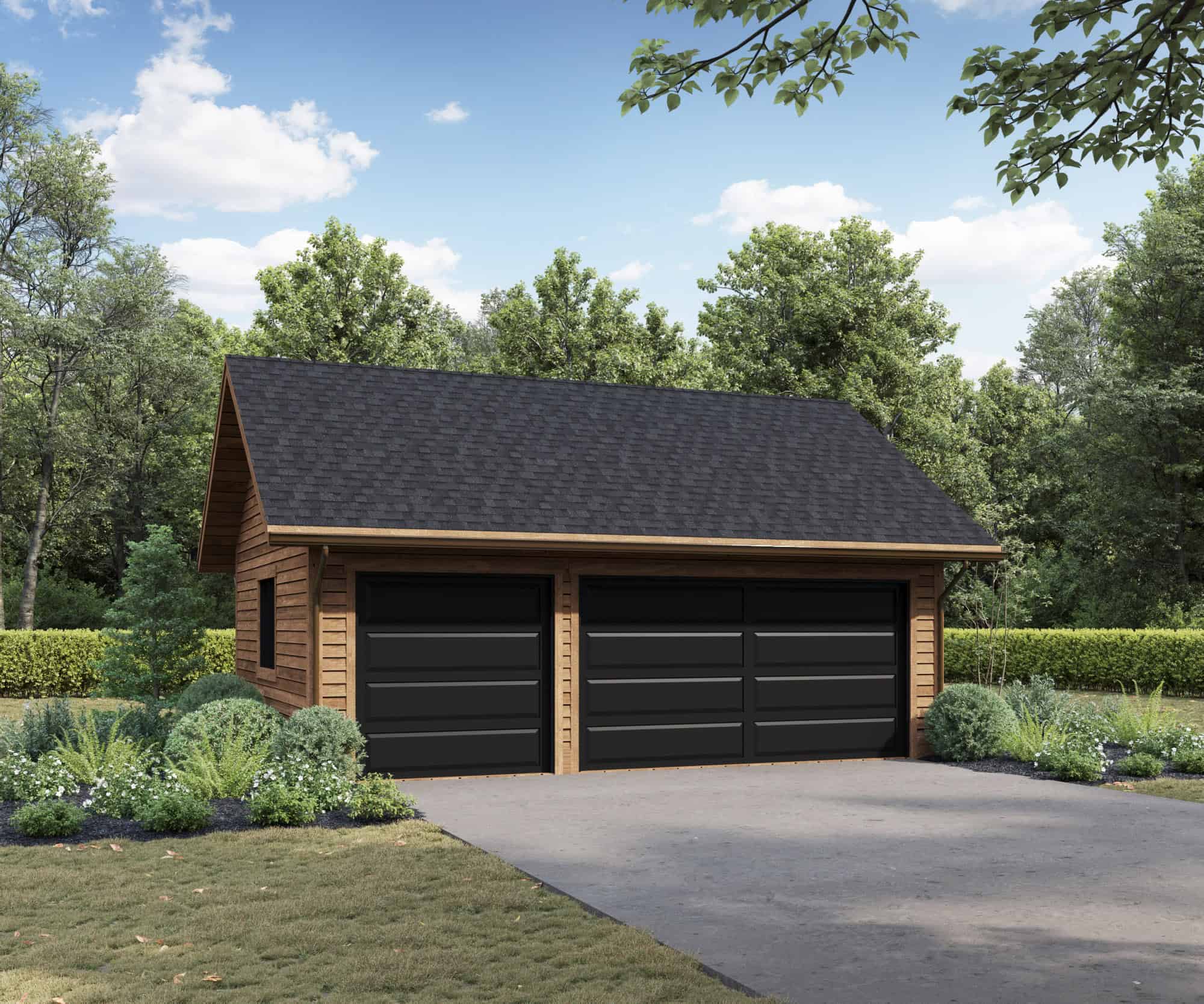 Front elevation of Garage home (ThePlanCollection: House Plan #161-1234)